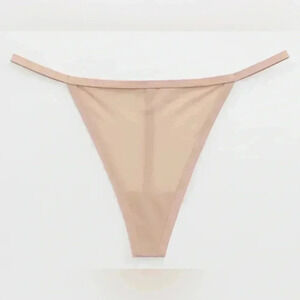 NWT lot x 4 aerie lightweight stretch breathable no show thong panty underwear S
